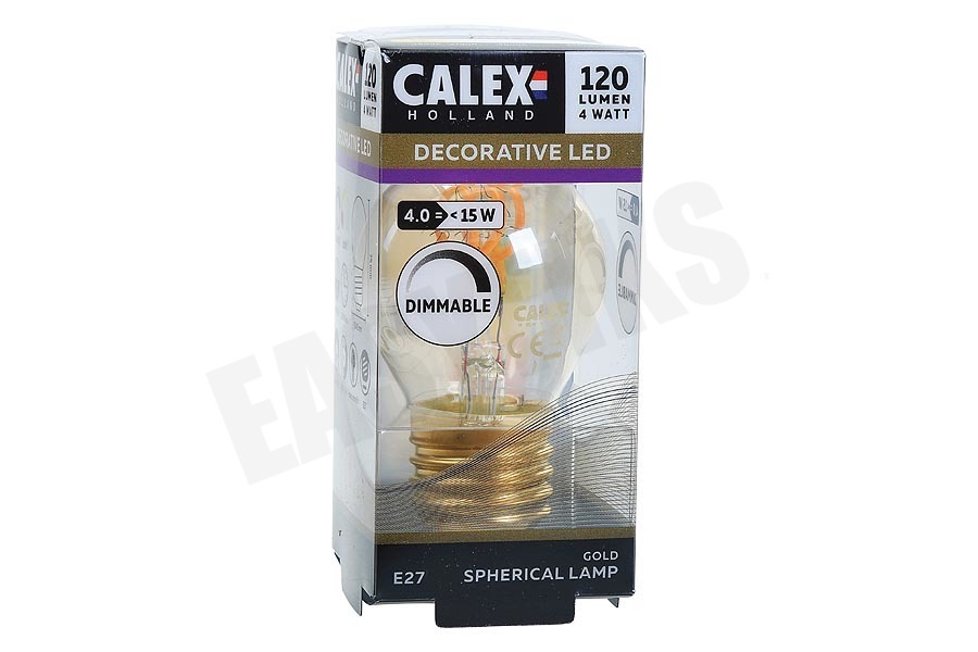 Calex Kogel LED lamp Flexible Filament Gold E27 Dimbaar
