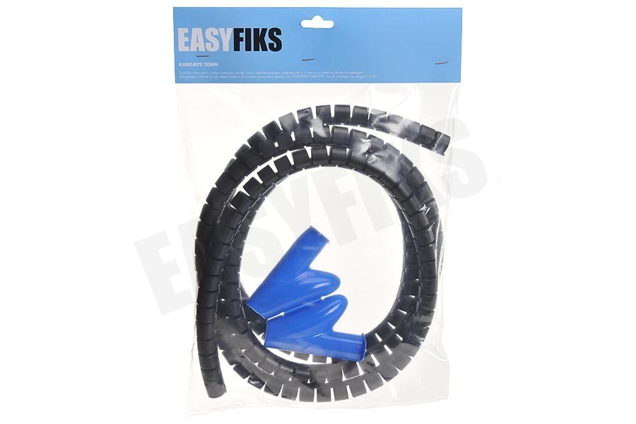 Easyfiks Kabelrits 20mm Zwart incl. hulpstuk