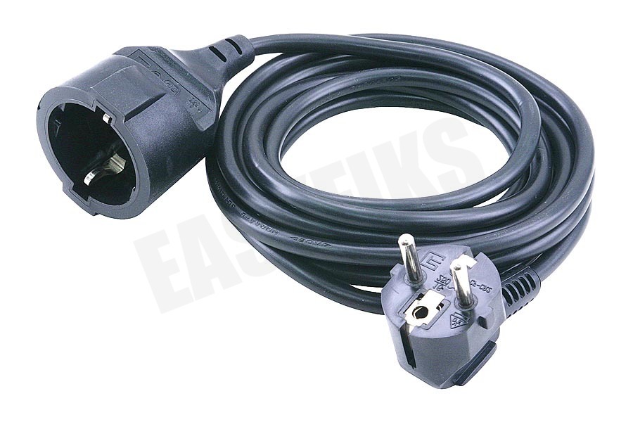 Exin Snoer 3x1mm2 2300W 10A RA zwart 10M