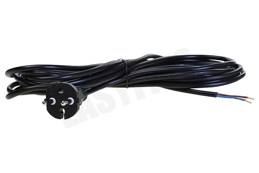 Universeel Snoer H05VVF 2x0.75mm2 zwart 6M soepel