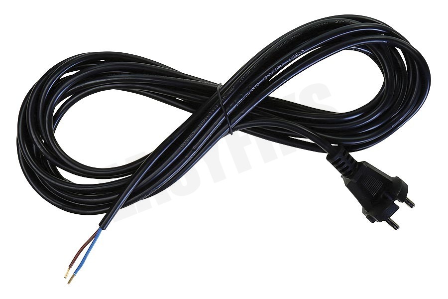 Universeel Snoer H05VVF 2x0.75mm2 zwart 6M soepel