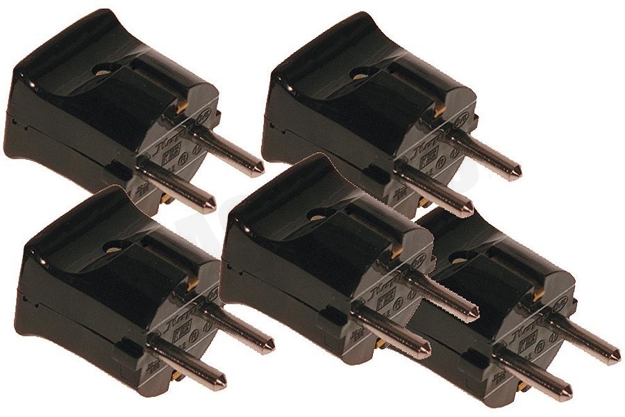 Elektra Stekker 16 Amp zwart met Randaarde