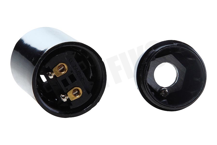 Q-Link Lamphouder E14 60W glad zwart