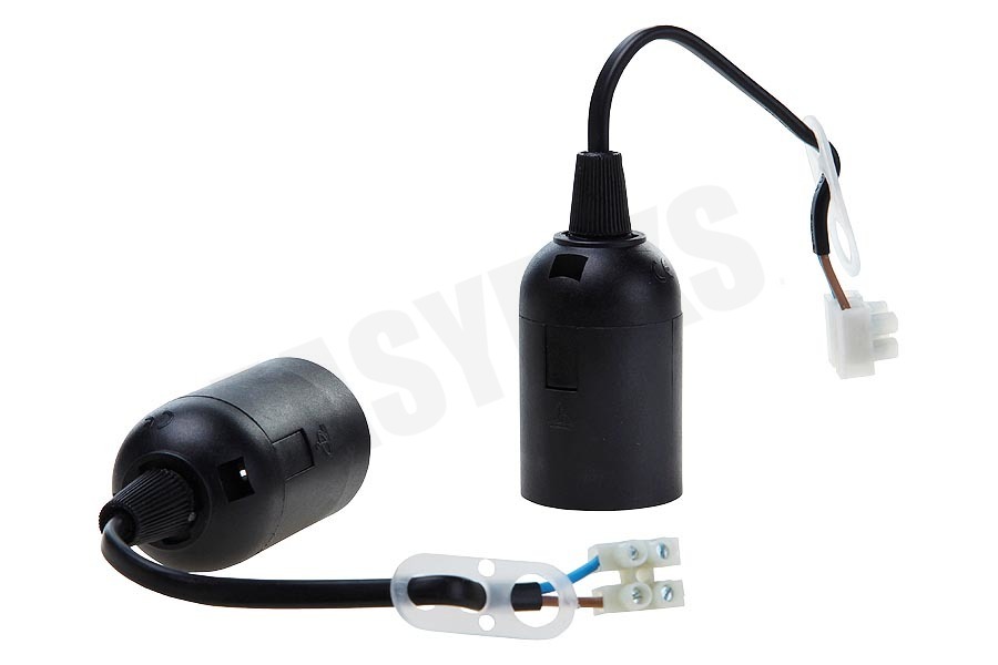 Q-Link Lamphouder E27 60W glad zwart