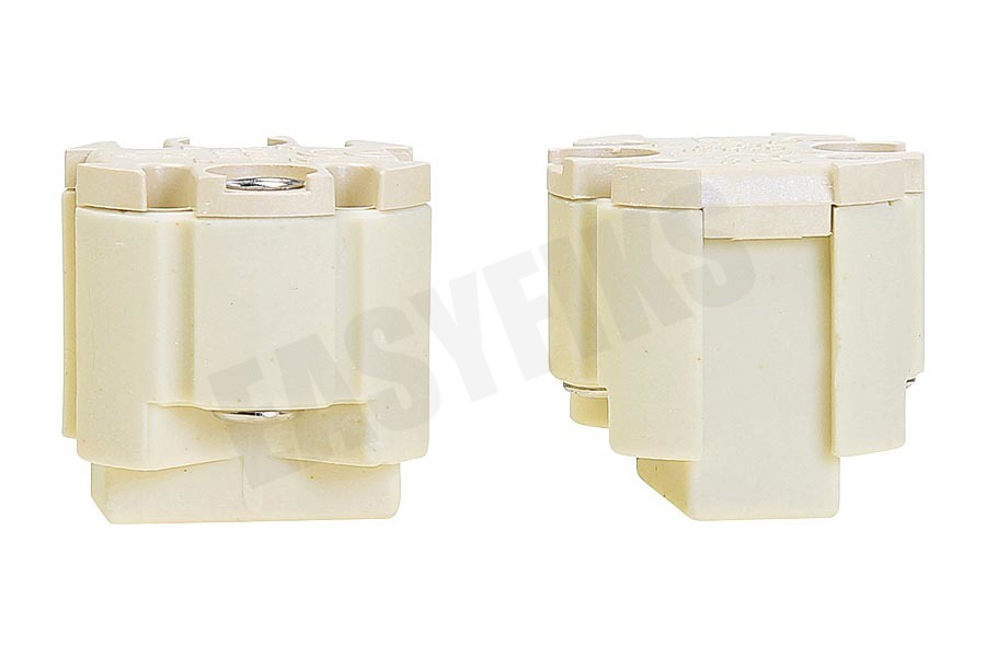 Elektra Lamphouder Halogeen wit, 2 stuks