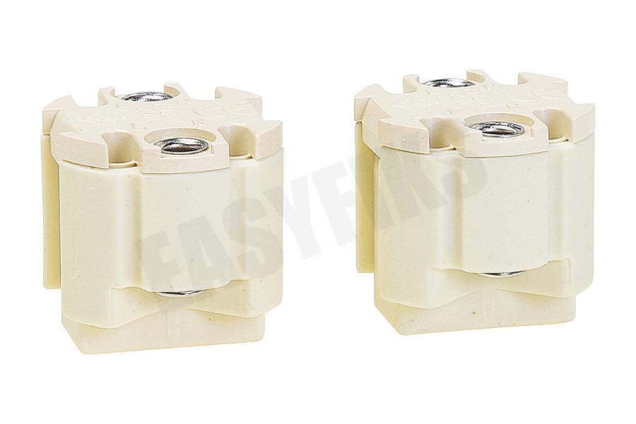 Elektra Lamphouder Halogeen wit, 2 stuks