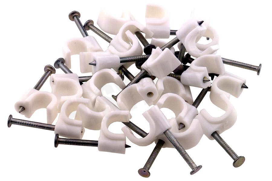Q-Link Clip 7mm VMVL + coax 12 wit 20 stuks