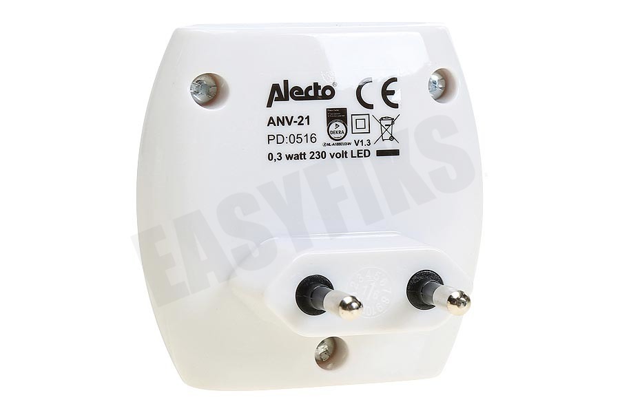 Alecto ANV-21 LED nachtlicht met schemerschakelaar en wandverlichting