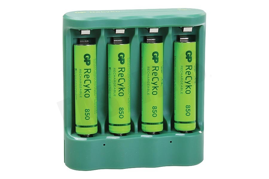 GP B421 USB Batterijlader Recyko 4x AAA 850mAh
