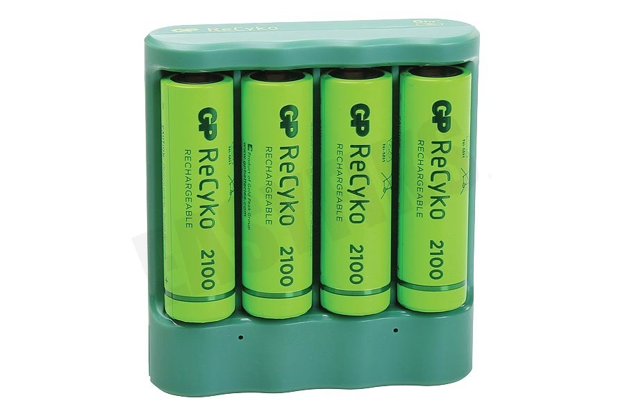 GP B421 USB Batterijlader Recyko 4x AA 2100mAh