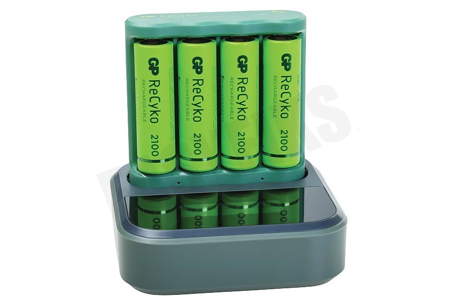 GP B421 USB Batterijlader Dockingstation Recyko 4x AA 2100mAh