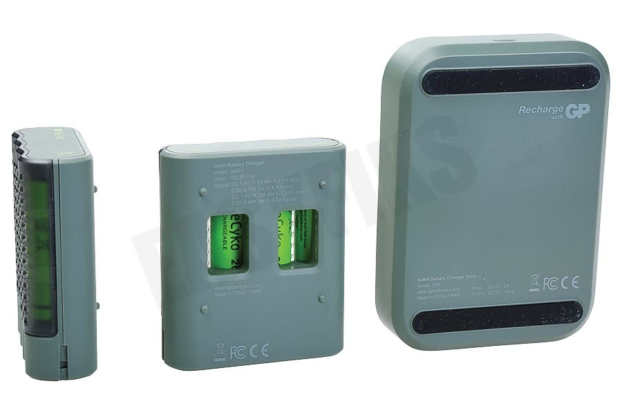 GP M451 USB Batterijlader Dockingstation Recyko 8x AA 2600mAh
