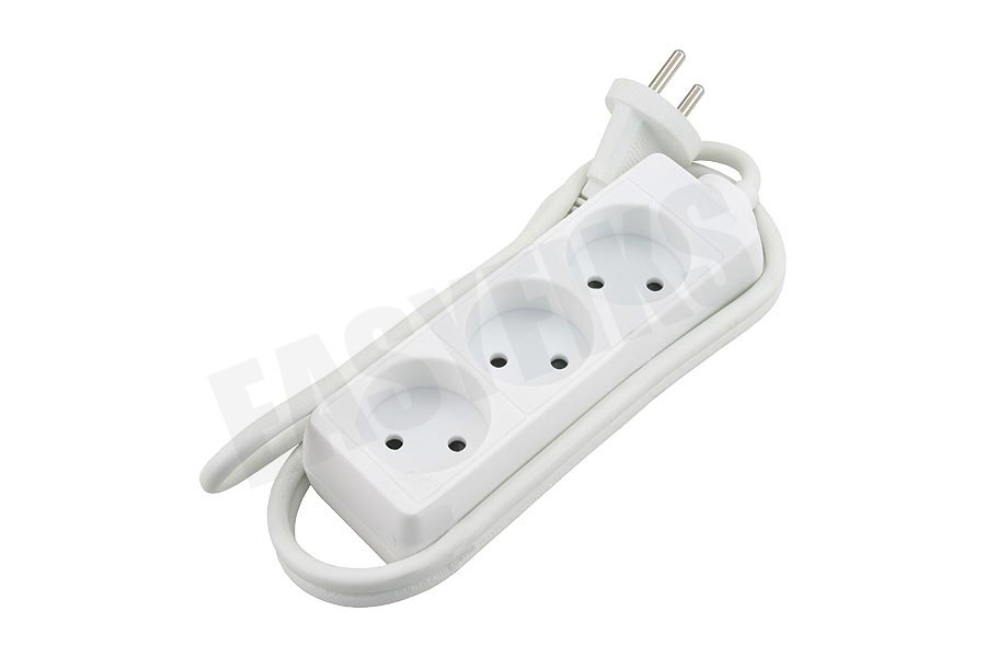 Exin Tafelcontactdoos 2x1mm2 2300W wit 1,5M