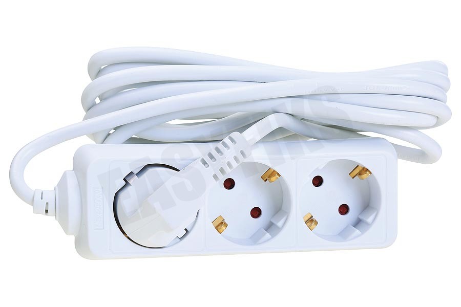 Exin Tafelcontactdoos 3x1mm2 2300W 10A RA wit 3M