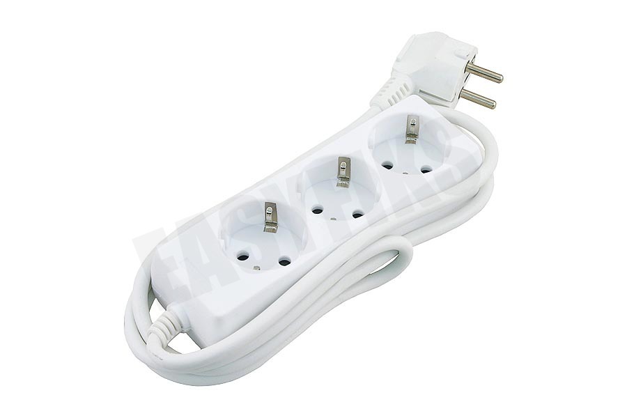Exin Tafelcontactdoos 3x1mm2 2300W 10A RA wit 5M