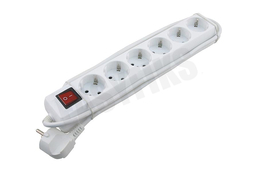 Exin Tafelcontactdoos 3x1mm2 2300W 10A RA wit 5M
