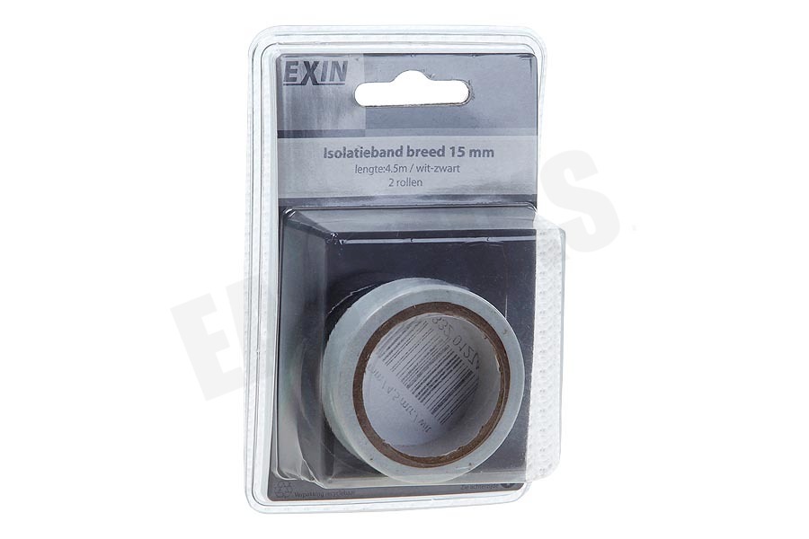 Q-Link Tape 15mm 4.6M wit en zwart
