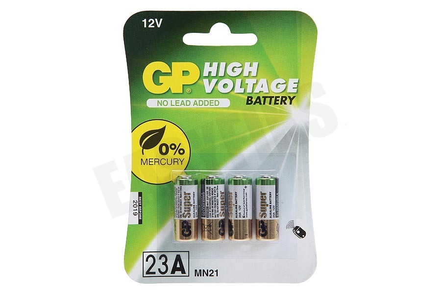 GP A23 High voltage 23A - 4 rondcellen