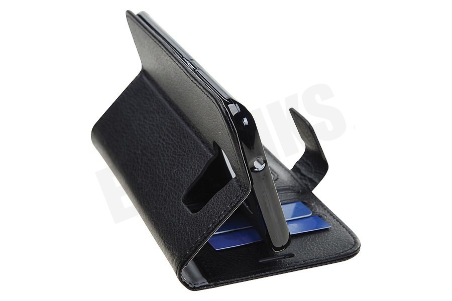 Spez Book Case Met creditcard sleuven. Zwart