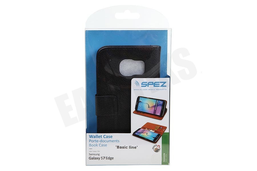 Spez Book Case Met creditcard sleuven. Zwart