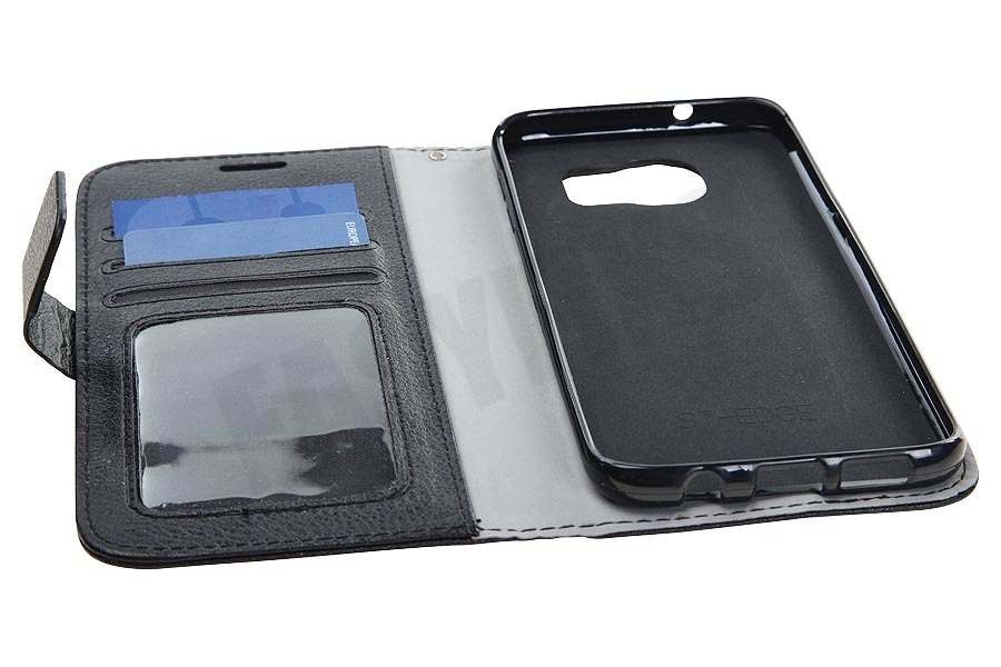 Spez Book Case Met creditcard sleuven. Zwart