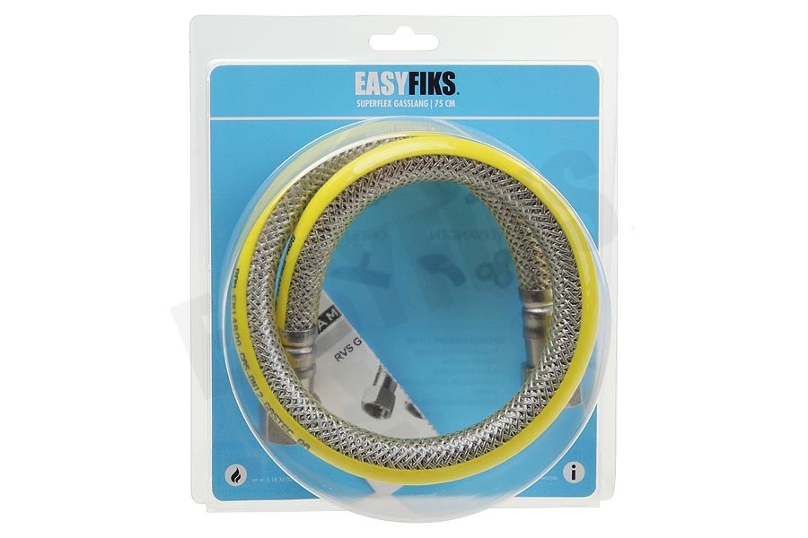 Easyfiks Gasslang RVS flexibel voor alle apparaten