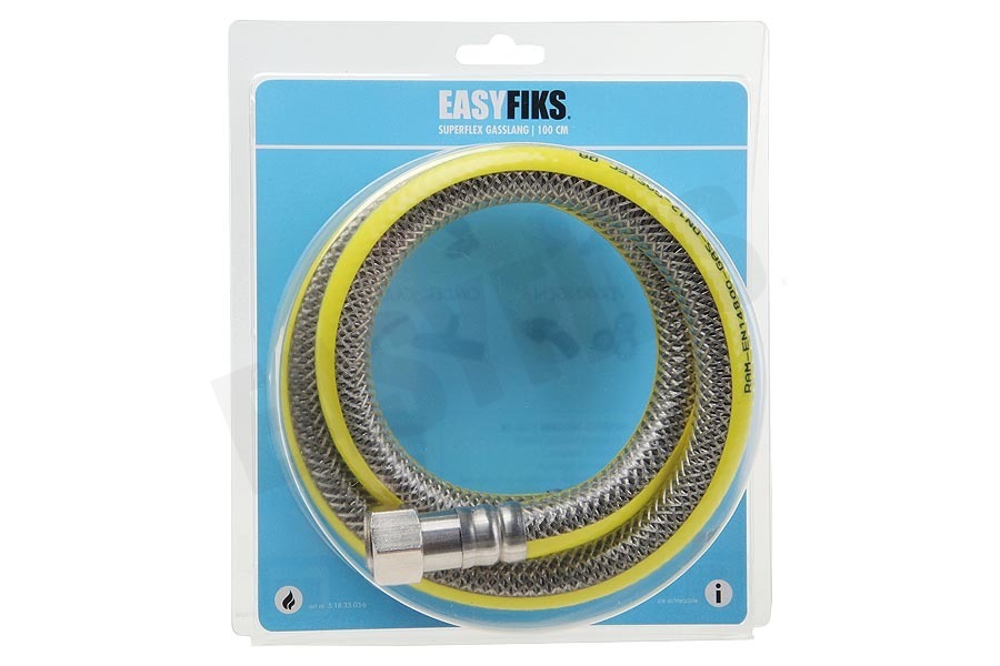 Easyfiks Gasslang RVS flexibel voor alle apparaten