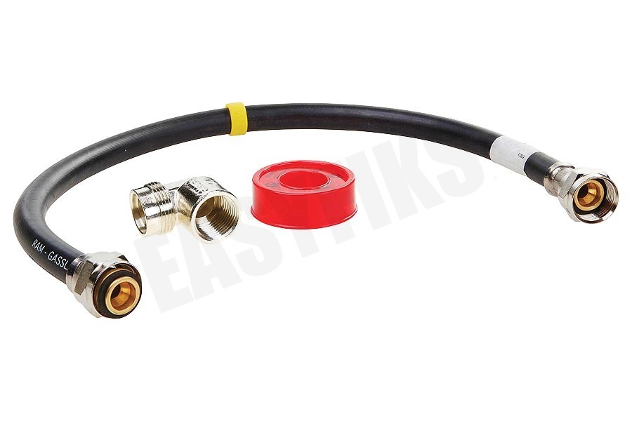 Easyfiks Gasslang Aansluit set compleet 60 cm voor los staande apparaten