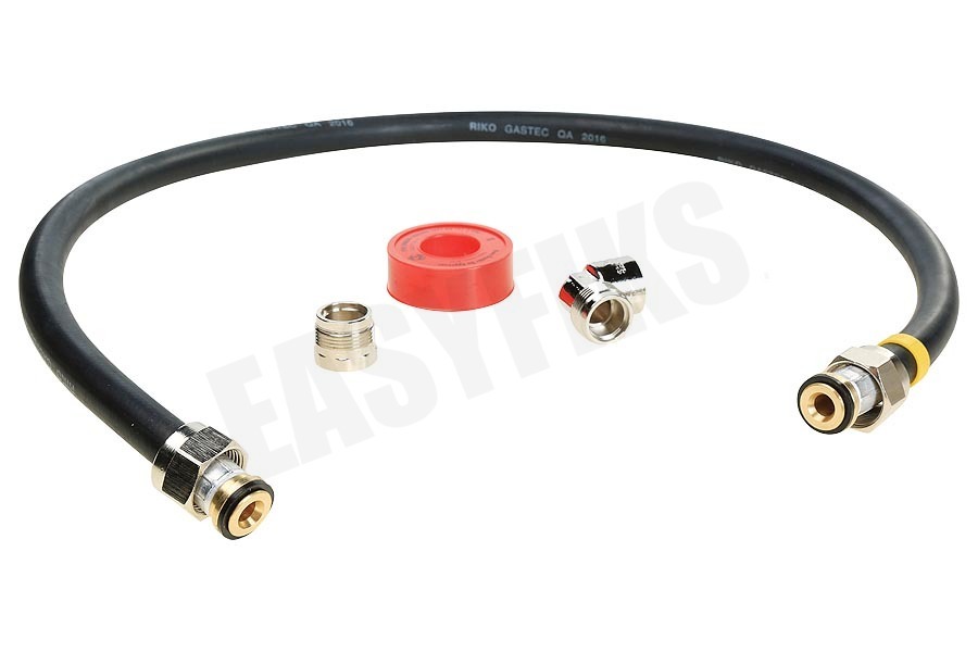 Easyfiks Gasslang Aansluit set compleet 100 cm voor los staande apparaten