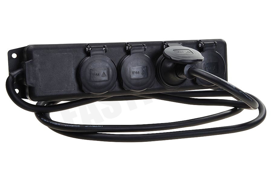 Brennenstuhl Tafelcontactdoos 3x1,5mm2 3500W 16A Zwart 2M
