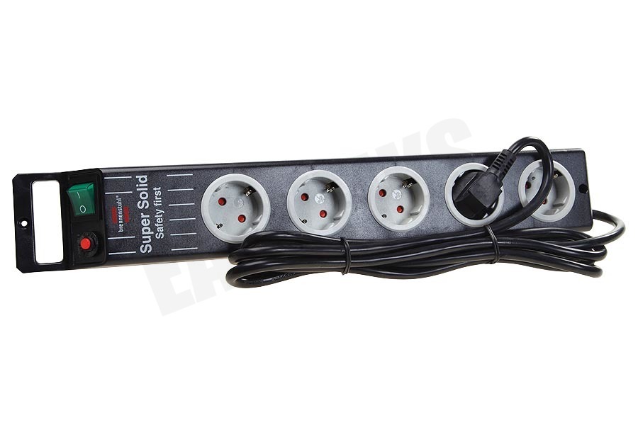 Brennenstuhl Tafelcontactdoos 3x1,5mm2 3500W 16A Zwart 2,5M