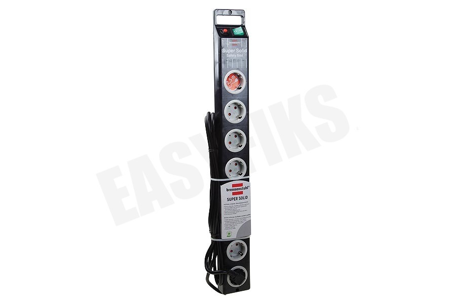 Brennenstuhl Tafelcontactdoos 3x1,5mm2 3500W 16A Zwart 2,5M