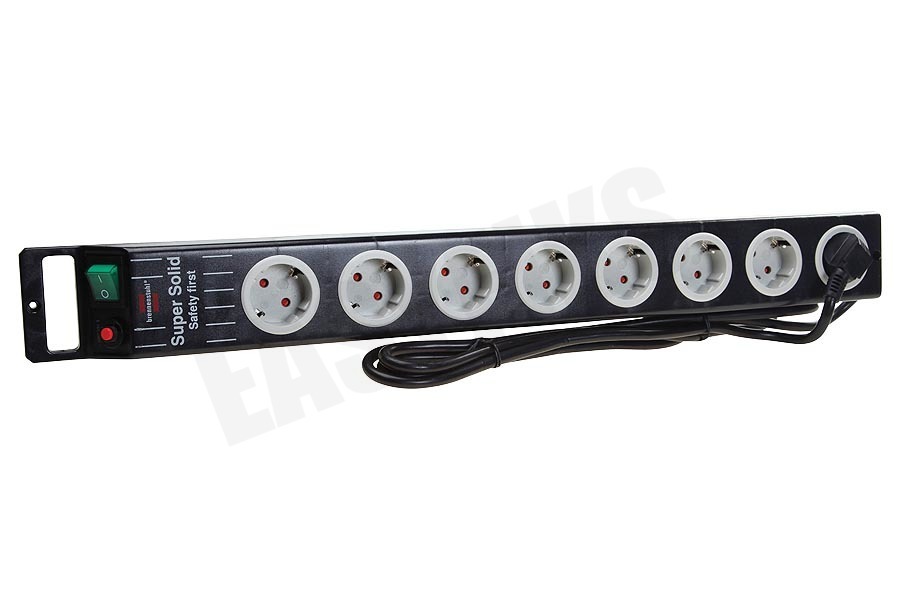 Brennenstuhl Tafelcontactdoos 3x1,5mm2 3500W 16A Zwart 2,5M