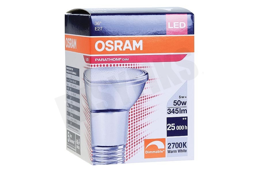 Osram 4058075813199 Parathom Reflectorlamp PAR20 Dimbaar E27 5W