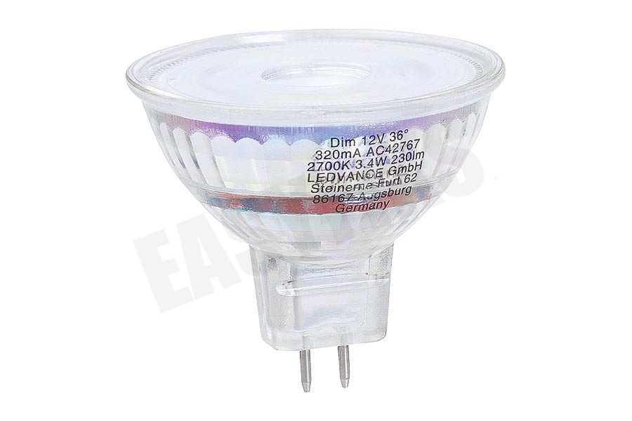 Osram 4058075094871 Parathom Reflectorlamp MR16 GU5.3 Dimbaar 3W