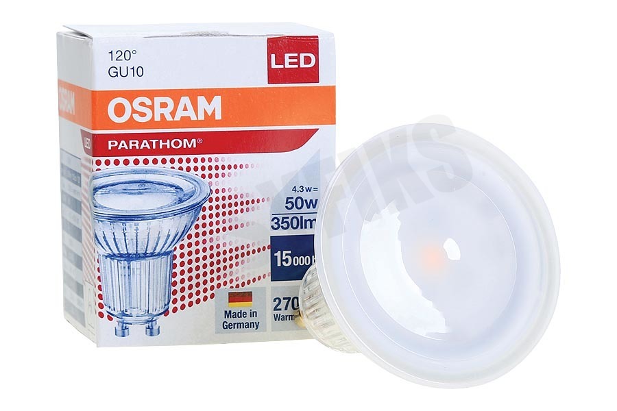 Osram 4052899958111 Parathom Reflectorlamp GU10 PAR16 4.3W 120 Graden