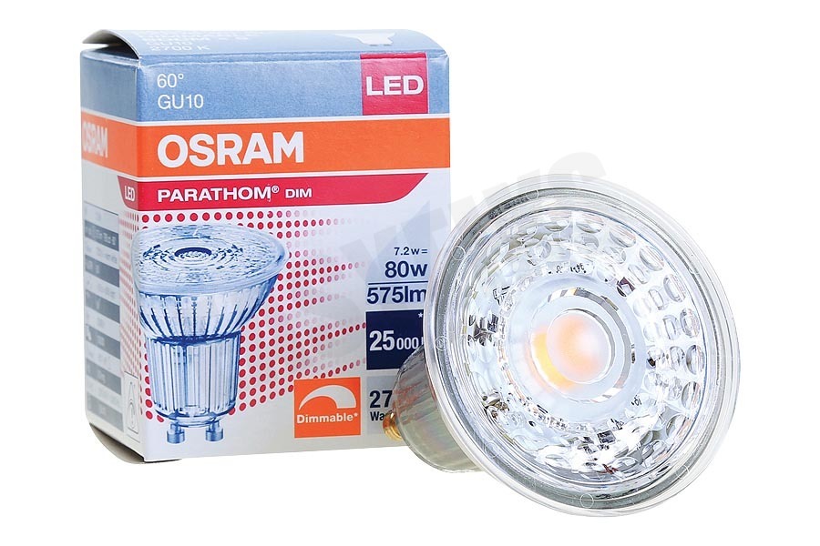 Osram 4058075095540 Parathom Reflectorlamp GU10 PAR16 8.0W Dimbaar