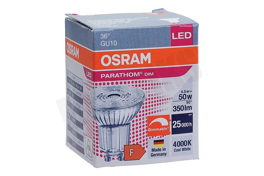 Osram 4058075095281 Parathom Reflectorlamp GU10 PAR16 4.6W Dimbaar