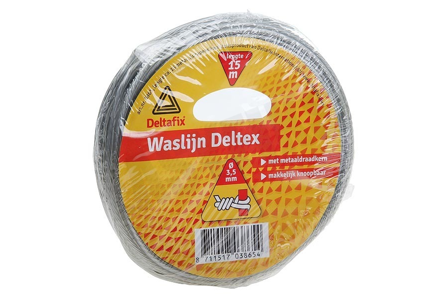 Deltafix Waslijn 15m met metaalkern