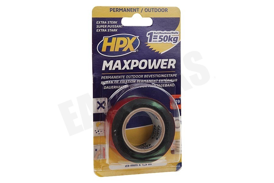 HPX OT2502 Maxpower Outdoor Antraciet 25mm x 1,5m