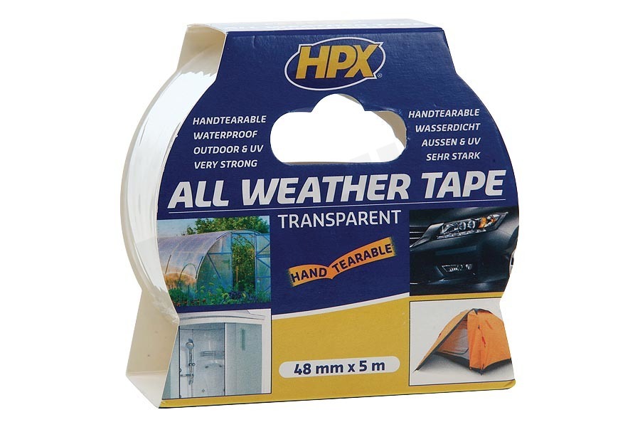 HPX AT4805 All Weather Tape Transparant 48mm x 5m