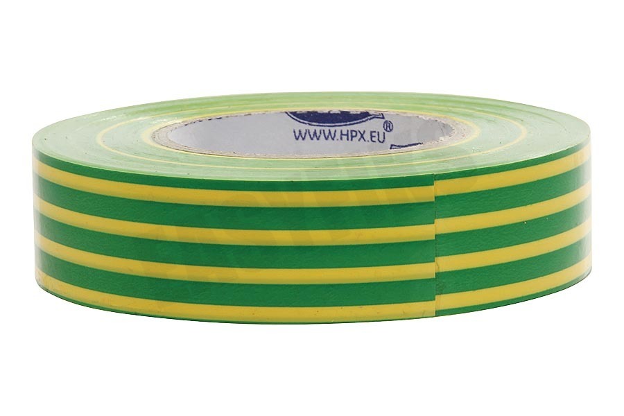 HPX 52100 PVC Isolatietape Geel/Groen 19mm x 20m