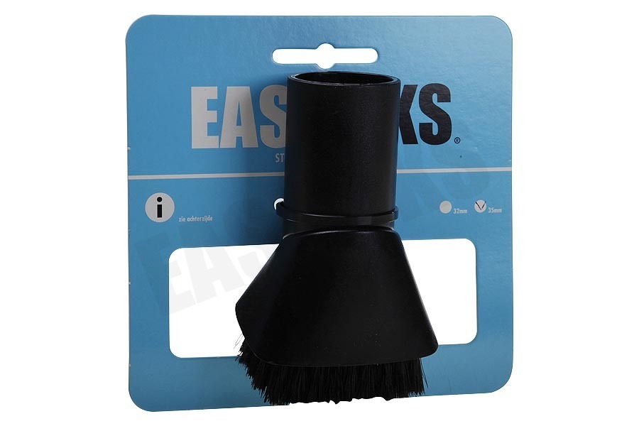 Easyfiks Stofzuiger Borstel Plumeau 35mm draaibaar zwart