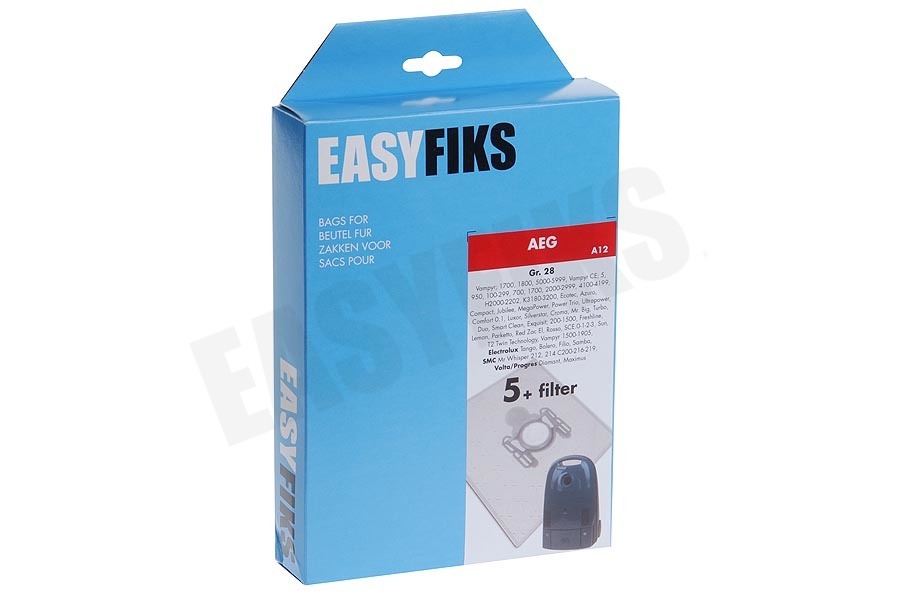 Easyfiks Stofzuiger Stofzuigerzak Gr.28 Easyfiks Micro Fleece
