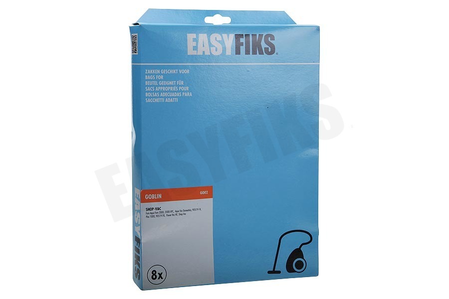 Easyfiks Stofzuiger Stofzuigerzak Papier 8 stuks Nw Stijl