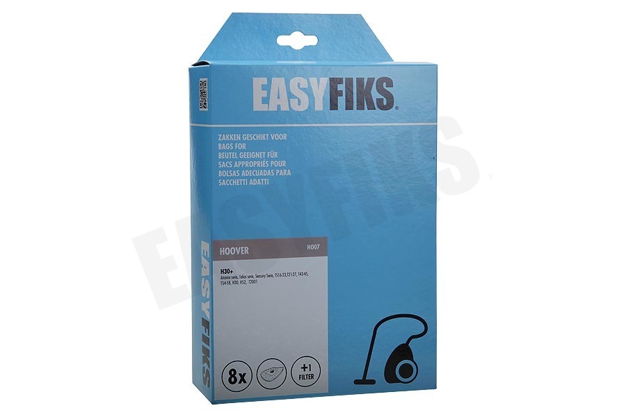 Easyfiks Stofzuiger Stofzuigerzak Micro Fleece 8 stuks Nw Stijl