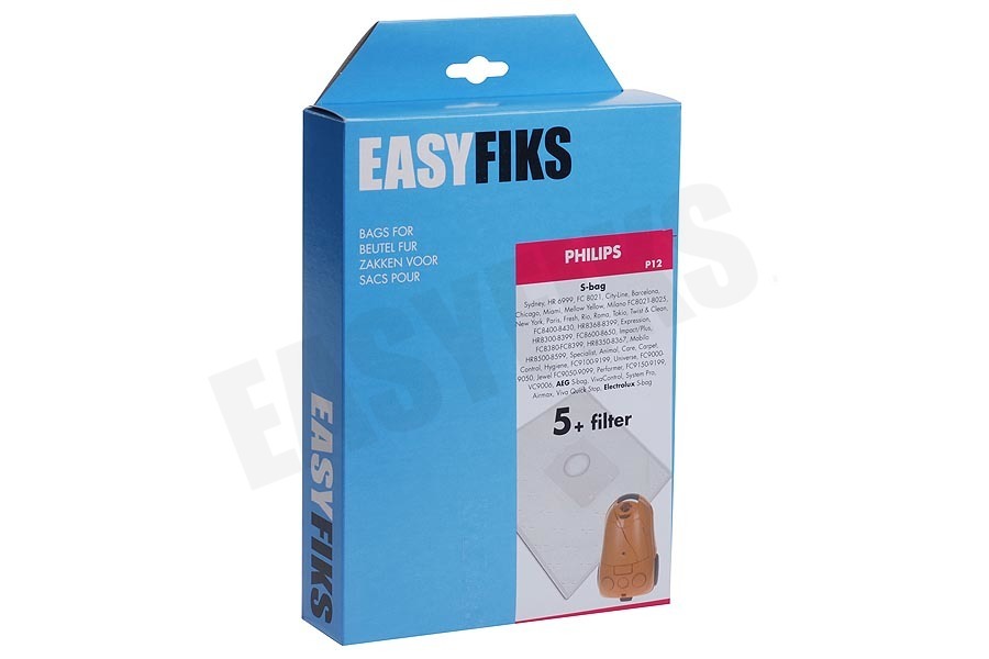 Easyfiks Stofzuiger Stofzuigerzak Easyfiks Sydney Polyprosy