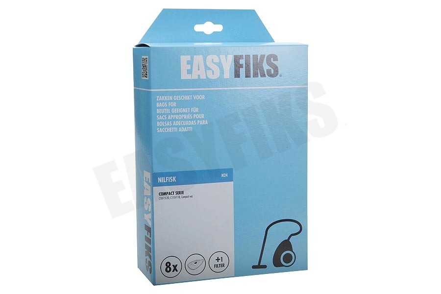 Easyfiks Stofzuiger Stofzuigerzak Micro Fleece 8 stuks Nw Stijl