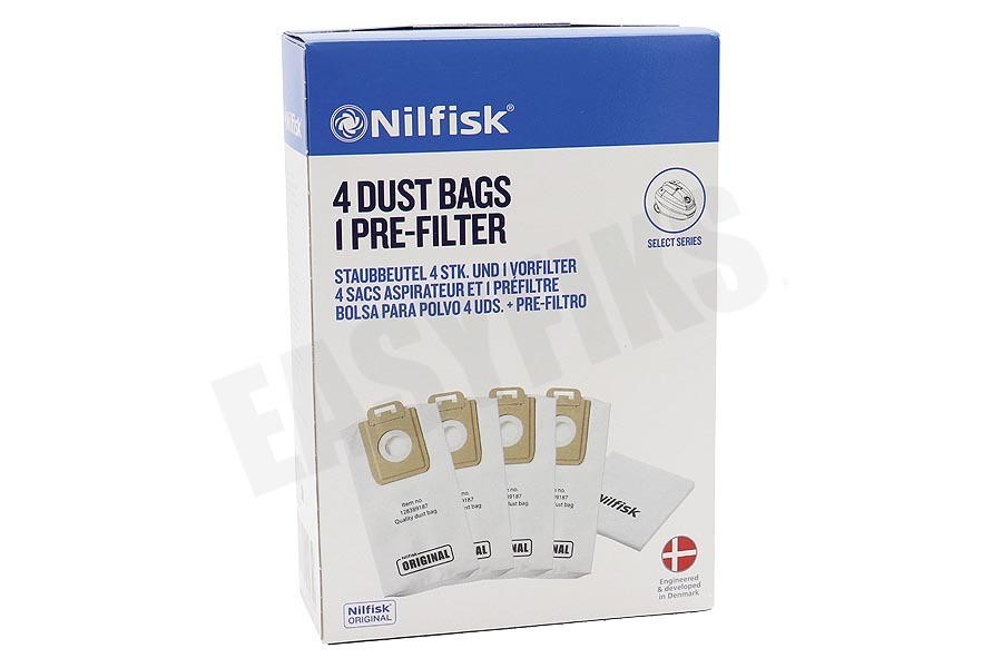 Nilfisk Stofzuiger Stofzuigerzak Power P10 P20 P30 P40
