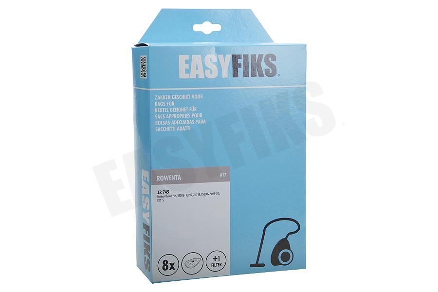 Easyfiks Stofzuiger Stofzuigerzak Dymbo Micro Fleece 8 stuks Nw Stijl
